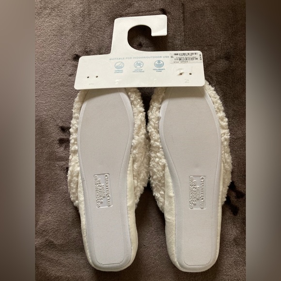 New! Charter club memory foam slippers size 7/8 - Picture 2 of 3